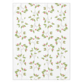 シンプルクリスマスの水の色ホリーベリー緑 テーブルクロス (正面)