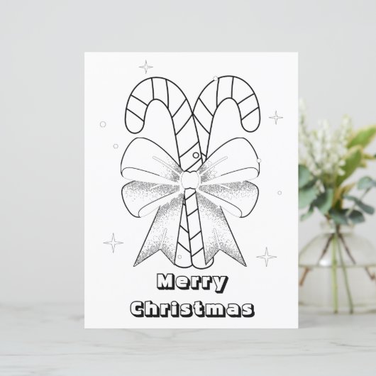 シンプルクリスマスの着色ペー子供へジ (スタンド正面)