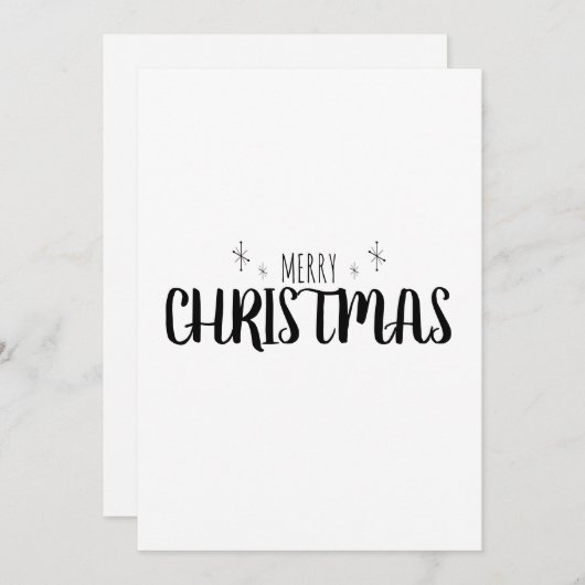 シンプルクリスマスエレガントカード シーズンカード (正面/裏面)