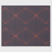 シンプルクリスマスエレガントグラフインスパイアパターン ラッピングペーパー (フラット)