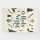 シンプルクリスマスオホーリーナイト 横断幕 (横)