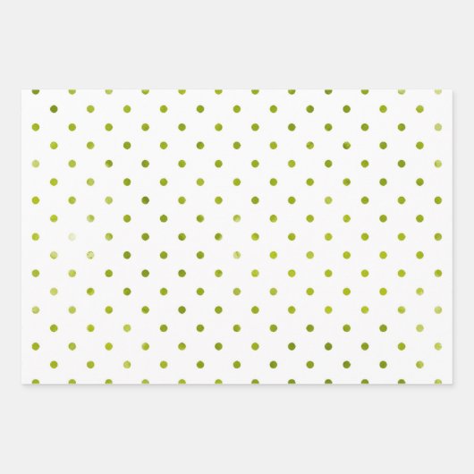 シンプルクリスマスグストライプリーン水の色モダン ラッピングペーパーシート (正面2)