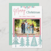 シンプルクリスマスグリーティングカード シーズンカード (正面/裏面)
