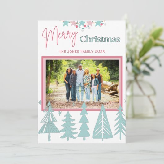 シンプルクリスマスグリーティングカード シーズンカード (スタンド正面)