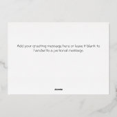 シンプルクリスマスグリーン3枚の写真 |金ゴールド 箔シーズンカード (裏面)