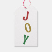 シンプルクリスマスジョイホリデイ ギフトタグ (正面)