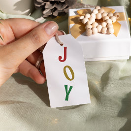 シンプルクリスマスジョイホリデイ ギフトタグ