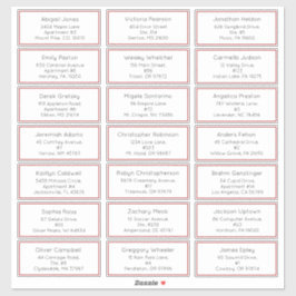 シンプルクリスマスジョイホリデーゲストアドレス シール