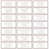 シンプルクリスマスジョイホリデーゲストアドレス シール (正面)