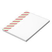 シンプルクリスマスストライプ ノートパッド (回転)