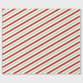 シンプルクリスマスストライプ ラッピングペーパー (フラット)