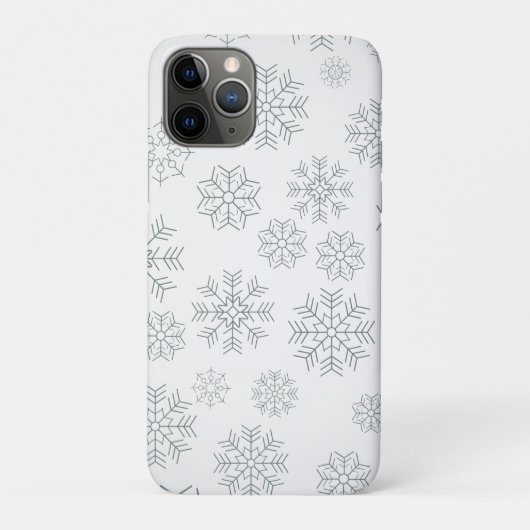 シンプルクリスマススノーフレーク模様iPhone Xケース Case-Mate iPhoneケース (裏)