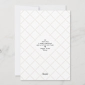 シンプルクリスマスツリータイポグラフィグリーンレッド シーズンカード (裏面)