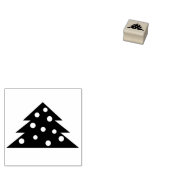 シンプルクリスマスツリーホリデーデコレーション ラバースタンプ (押印)