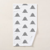 シンプルクリスマスツリー型浴用タオルセット バスタオルセット (ハンドタオル)