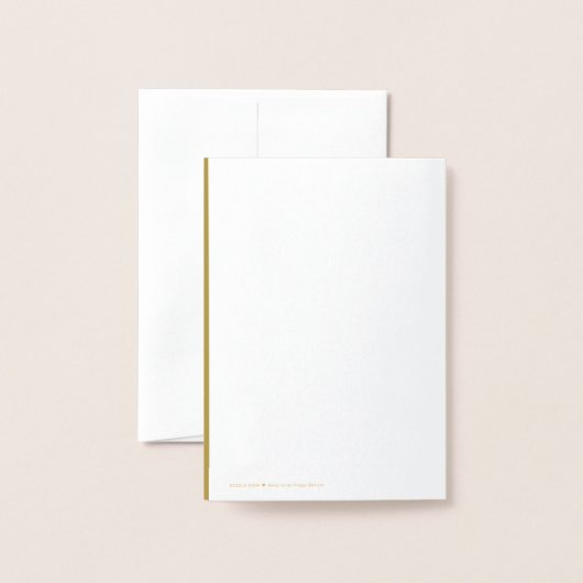 シンプルクリスマスツリー季節のごあいさつホリデイ 箔カード (裏面封筒付き)