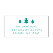 シンプルクリスマスツリー差出人住所 セルフインキングスタンプ (デザイン)