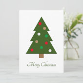 シンプルクリスマスツリー シーズンカード (スタンド正面)