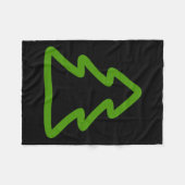 シンプルクリスマスツリー フリースブランケット (正面(横))