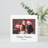 シンプルクリスマスフォトグリーティングクリスマスカード シーズンカード (スタンド正面)