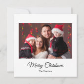 シンプルクリスマスフォトグリーティングクリスマスカード シーズンカード (正面)