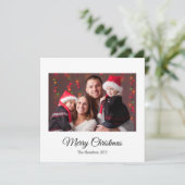 シンプルクリスマスフォトグリーティングクリスマスカード シーズンカード (スタンド正面)