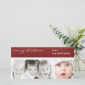 シンプルクリスマスフォト シーズンカード (スタンド正面)