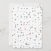 シンプルクリスマスフルフォトバラハンターグリーン シーズンカード (裏面)