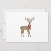 シンプルクリスマスホリー植物緑の写真 シーズンカード (裏面)