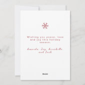 シンプルクリスマスリースグリーティングカード シーズンカード (裏面)