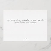 シンプルクリスマス三枚写真 |金ゴールド 箔シーズンカード (裏面)