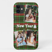 シンプルクリスマス写真コラージュiPhoneケース Case-Mate iPhoneケース (裏面)