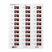 シンプルクリスマス写真住所 シール (フルシート)