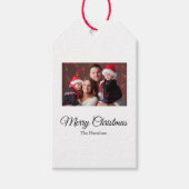 シンプルクリスマス写真 ギフトタグ (正面)