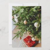 シンプルクリスマス家族タイポグラフィ3枚 シーズンカード (裏面)