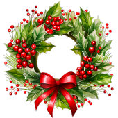 シンプルクリスマス植物学 ラッピングペーパー