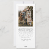 シンプルクリスマス水カラーフローラフォトコラージュ シーズンカード (裏面)