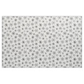 シンプルクリスマス白黒の雪片 ファブリック (ヤード)