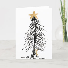 シンプルクリスマス空白のカード サンキューカード