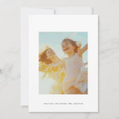 シンプルクリスマス編集可能ブラック文字カスタム写真 シーズンカード (正面)