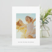 シンプルクリスマス編集可能ブラック文字カスタム写真 シーズンカード (スタンド正面)