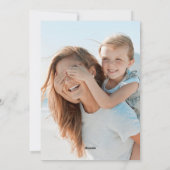 シンプルクリスマス編集可能ブラック文字カスタム写真 シーズンカード (裏面)