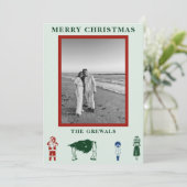 シンプルクリスマス シーズンカード (スタンド正面)