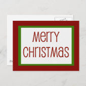 シンプルクリスマス シーズンポストカード (正面/裏面)