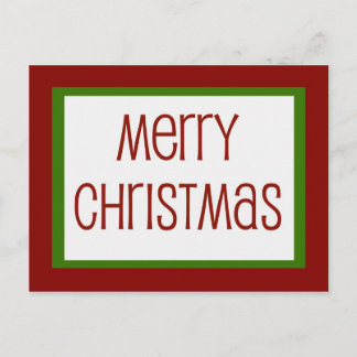 シンプルクリスマス シーズンポストカード