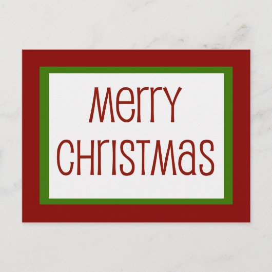 シンプルクリスマス シーズンポストカード (正面)