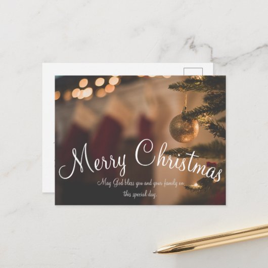 シンプルクリスマス ポストカード (正面/裏面インサイチュ)