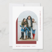 シンプルクリスマス |写真モダン2枚 シーズンカード (正面)