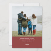 シンプルクリスマス |写真モダン2枚 シーズンカード (裏面)