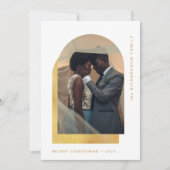 シンプルクリスマス |写真モダン2枚 シーズンカード (正面)